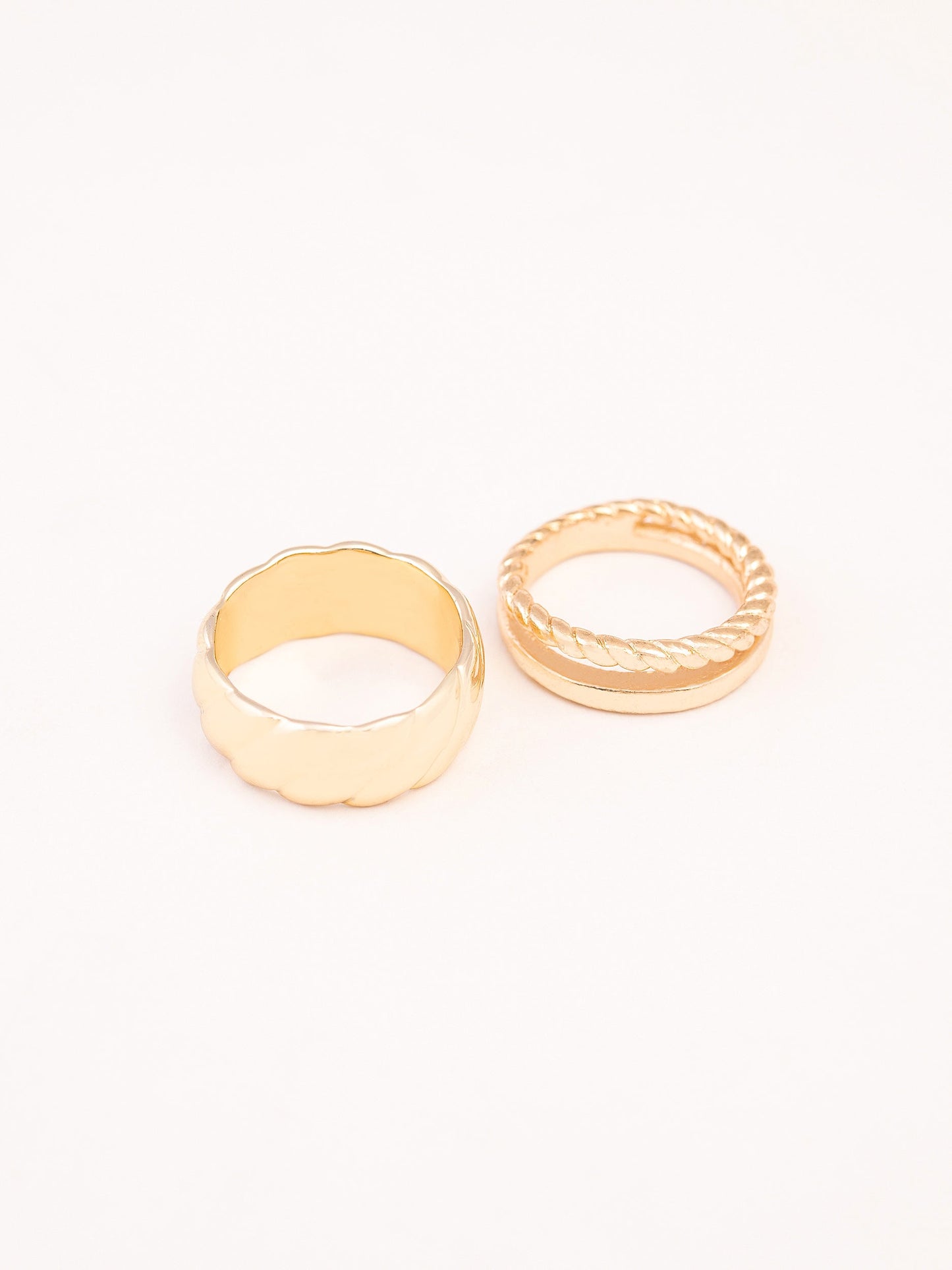 Limelight - Golden Metallic Ring Set