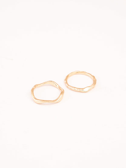 Limelight - Golden Metallic Ring Set