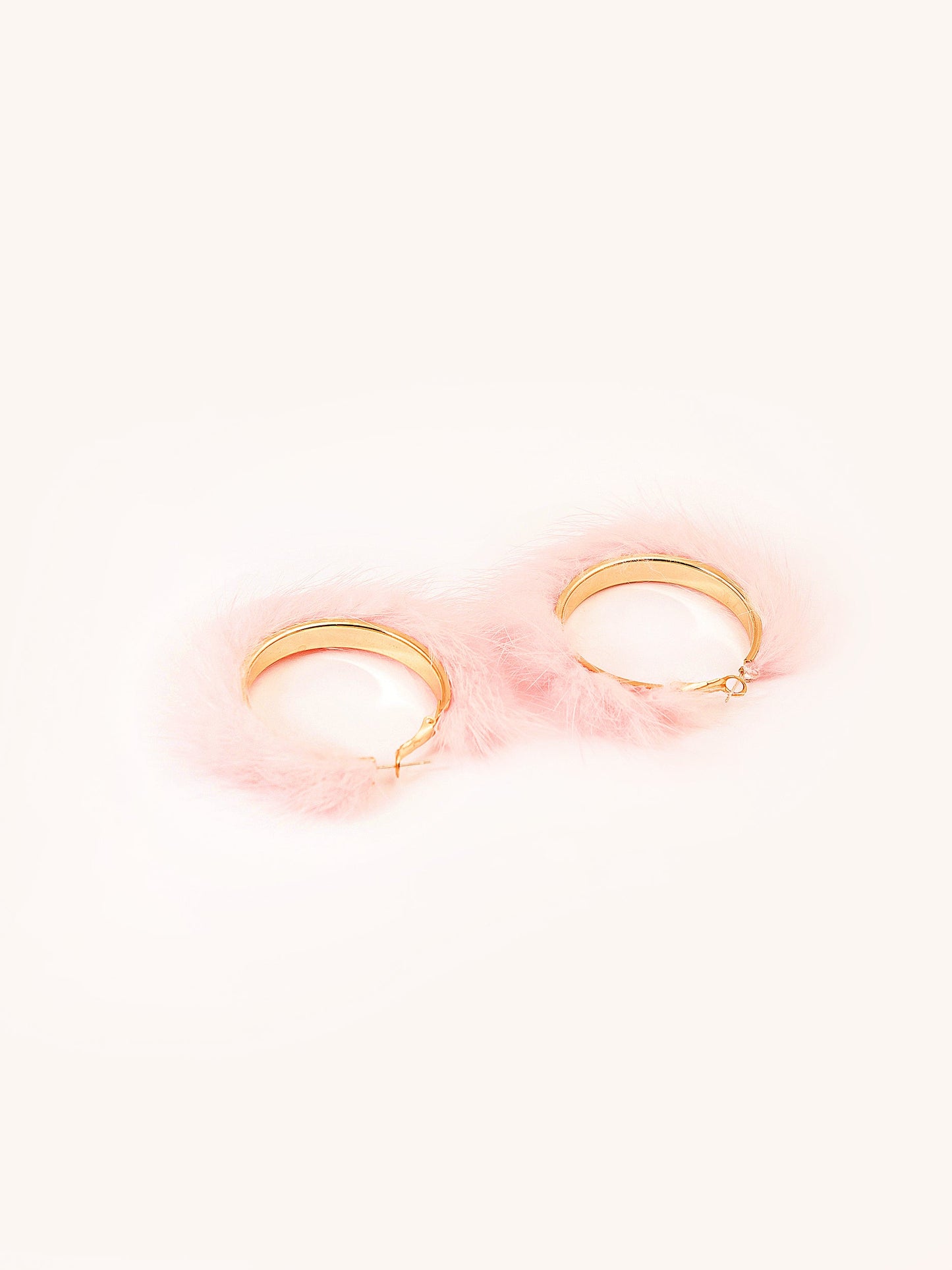 Limelight - Fur Hoop Earrings