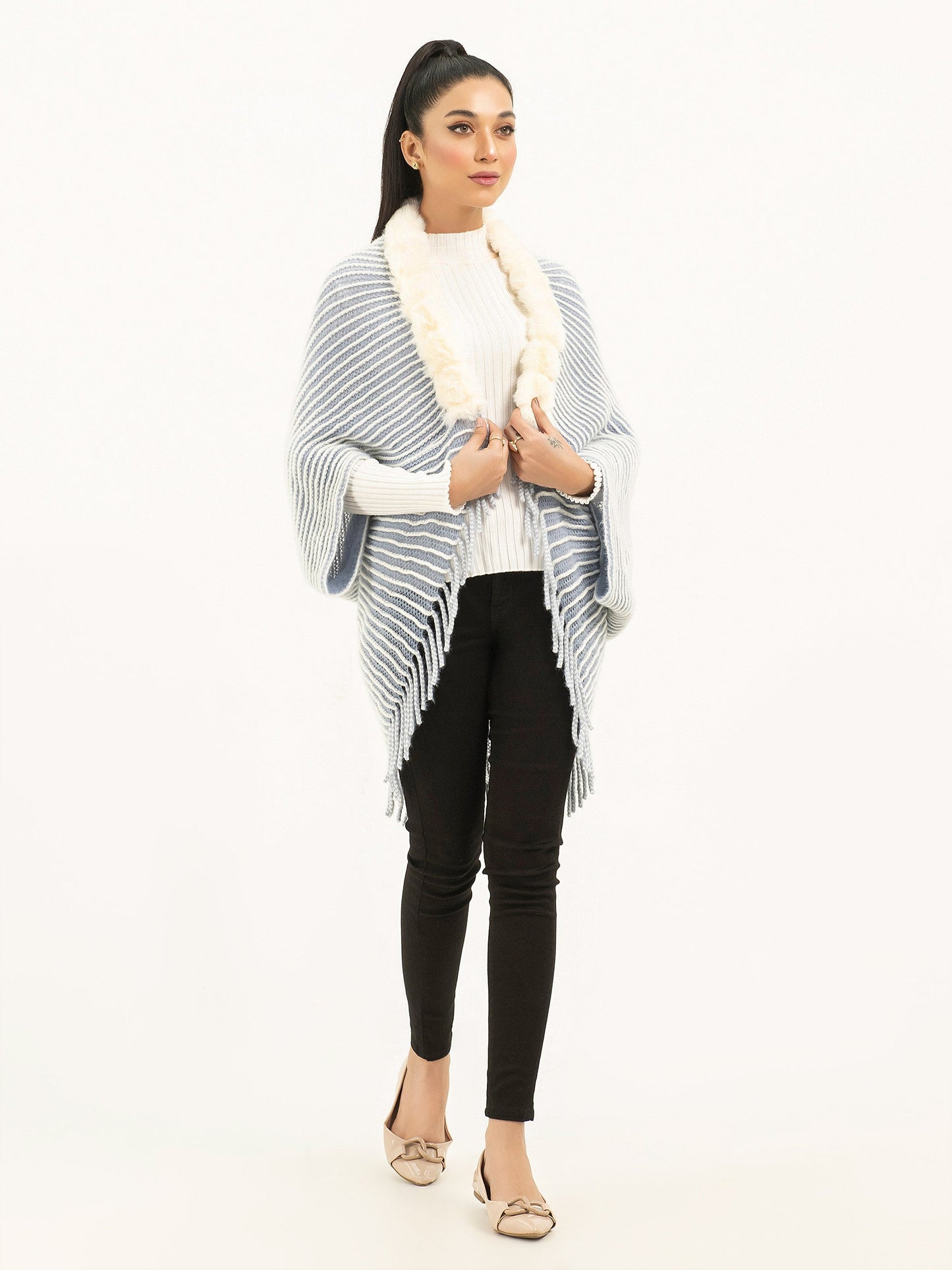 Limelight - Fur Cape Shawl