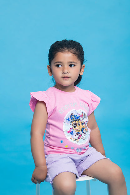 BTW - REVERSIBLE FLIP-SEQUIN T-SHIRT