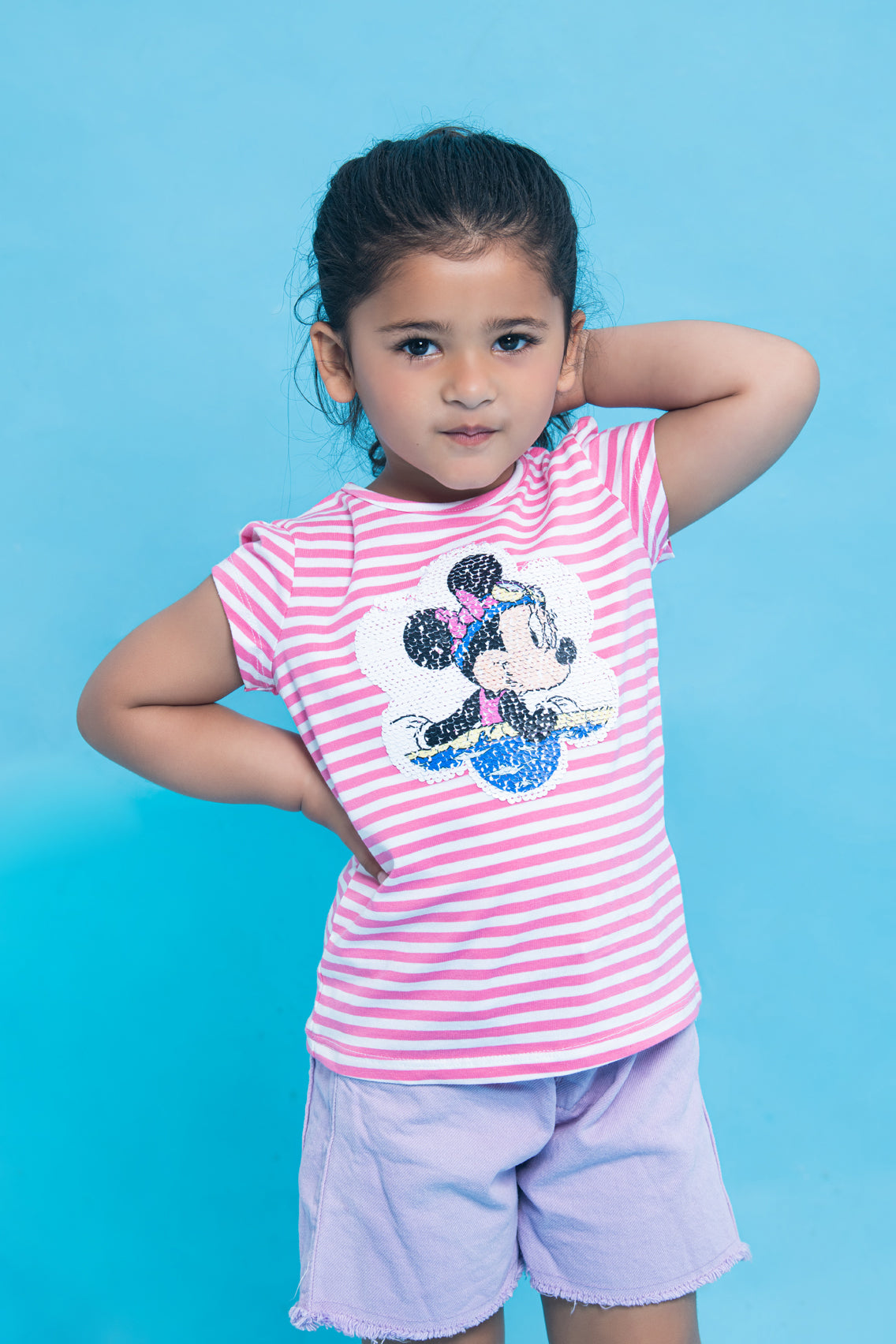 BTW - REVERSIBLE FLIP-SEQUIN DONALD DUCK T-SHIRT