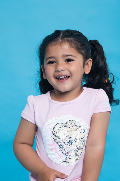 BTW - REVERSIBLE FLIP-SEQUIN FROZEN T-SHIRT