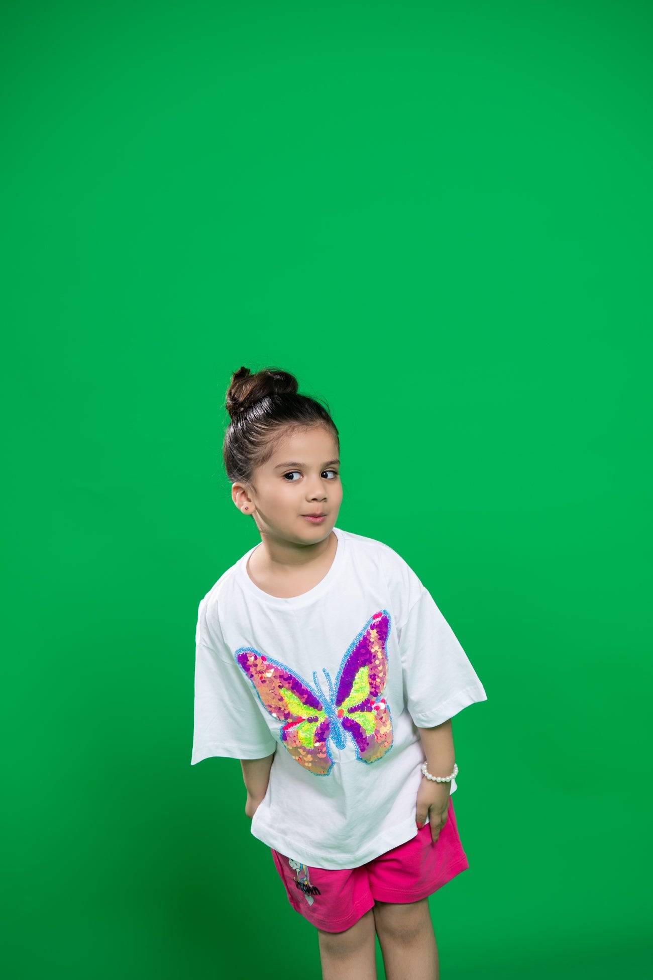 BTW - BUTTERFLY REVERSIBLE FLIP SEQUIN T-SHIRT