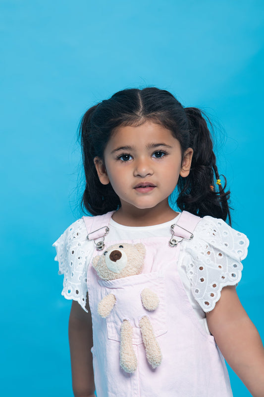 BTW - 3D BEAR DENIM DRESS