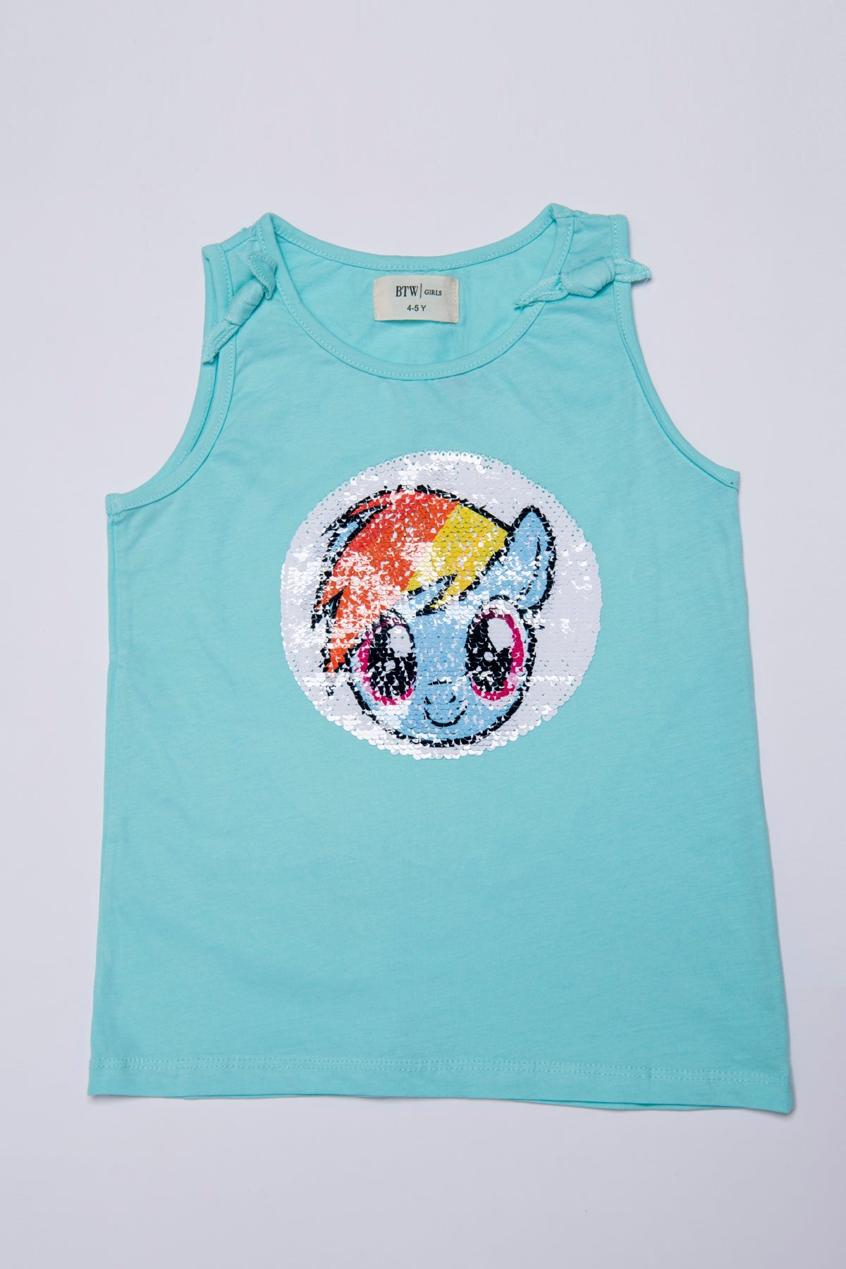 BTW - REVERSIBLE FLIP-SEQUIN LITTLE RAINBOW T-SHIRT