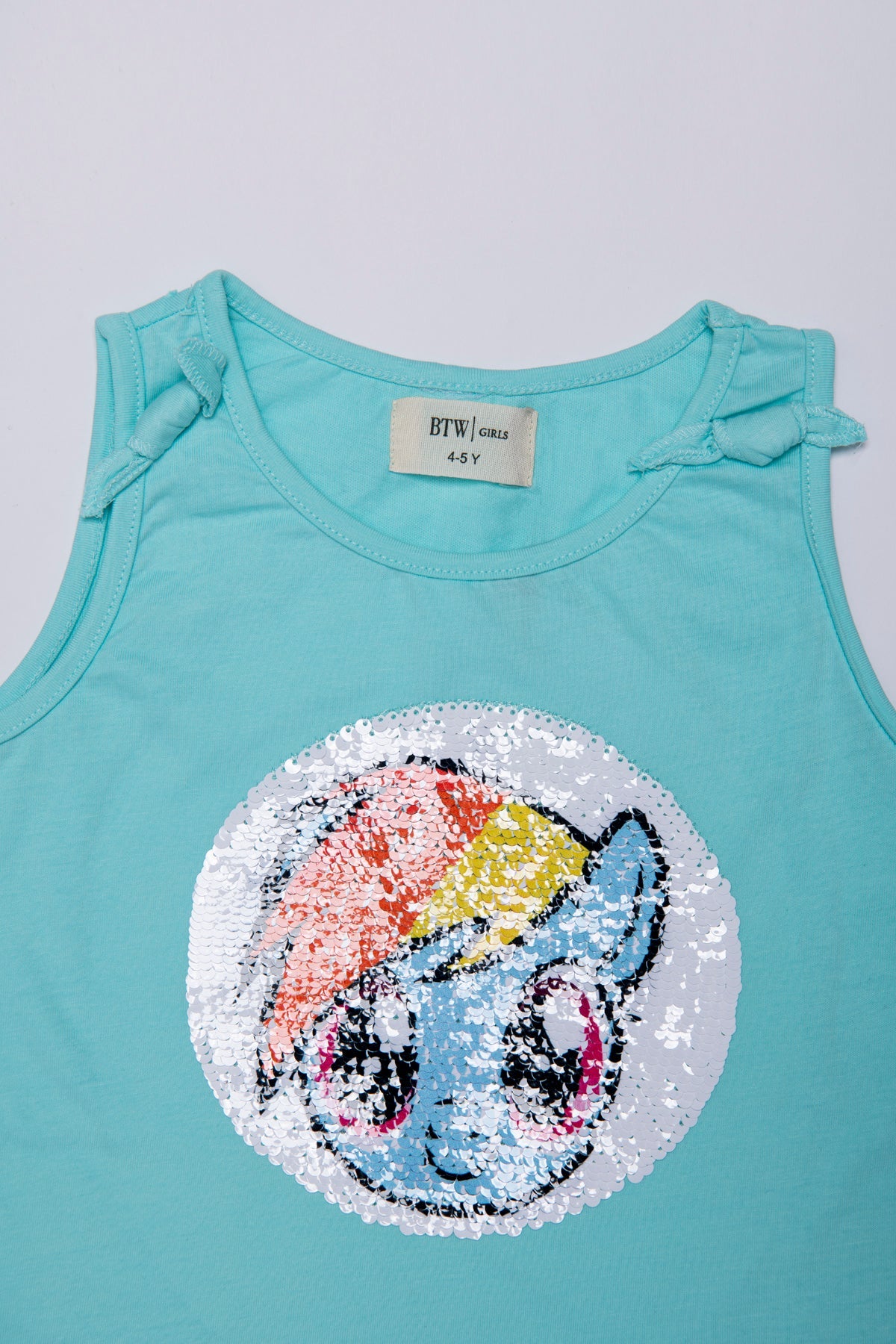 BTW - REVERSIBLE FLIP-SEQUIN LITTLE RAINBOW T-SHIRT