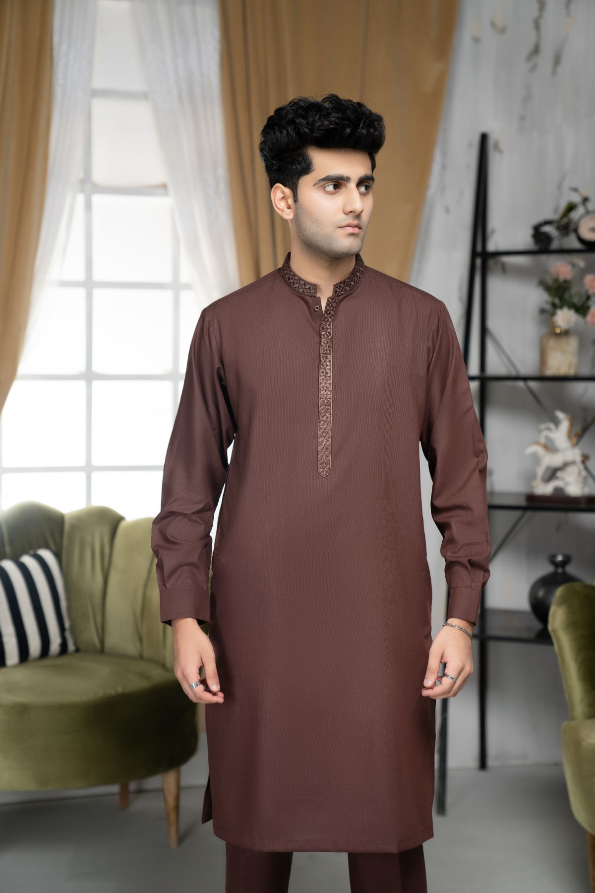 Maroon shalwar Kameez - GTS 681