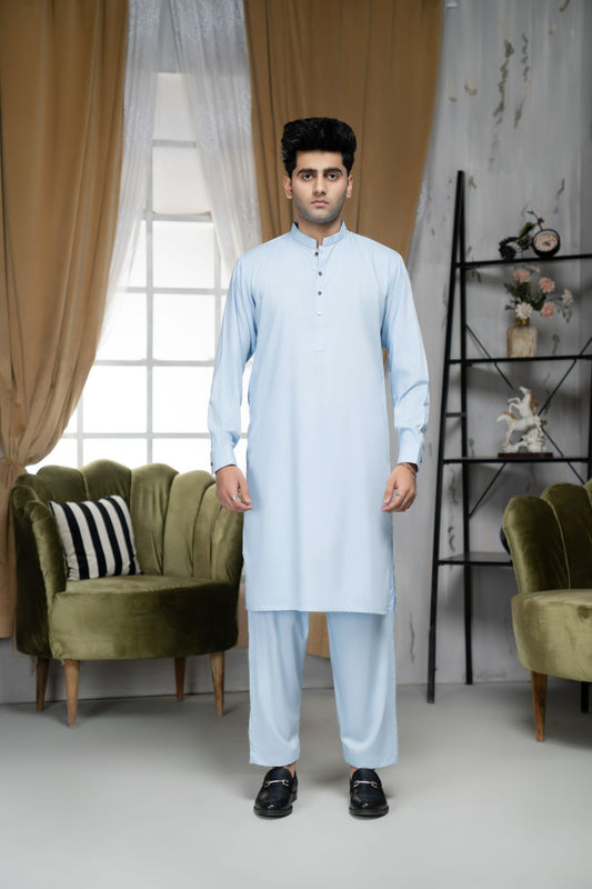 Sky Blue Shalwar Kameez - GTS 684