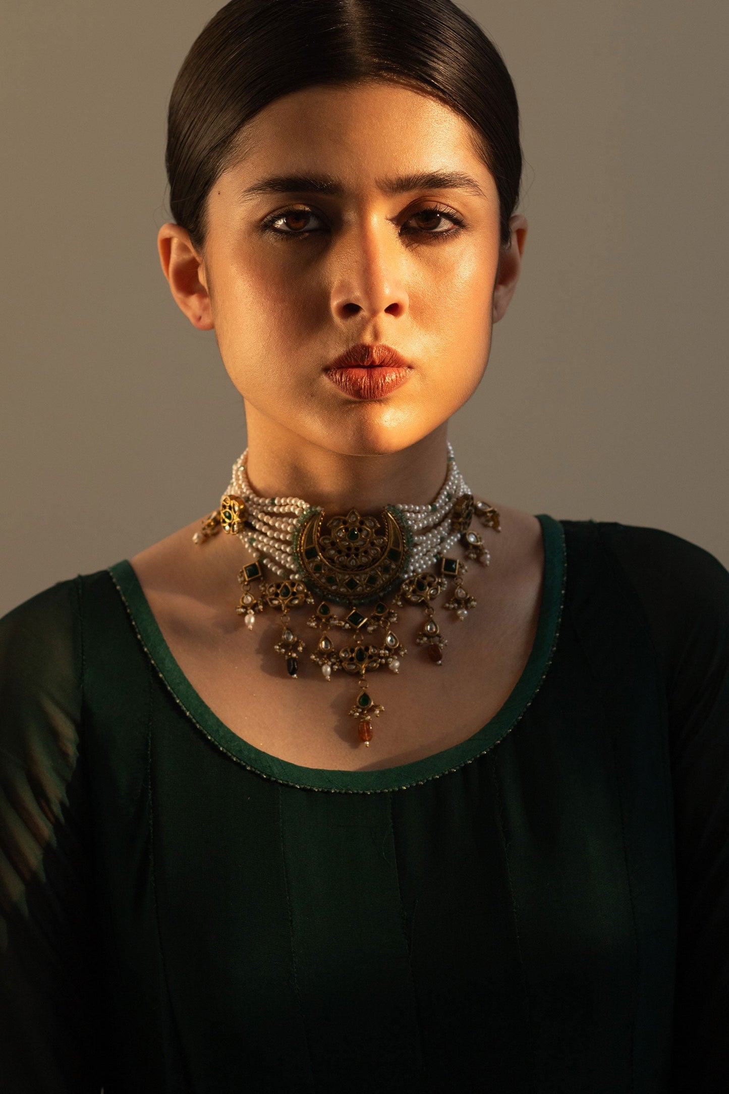 Gold plated Chand Choker