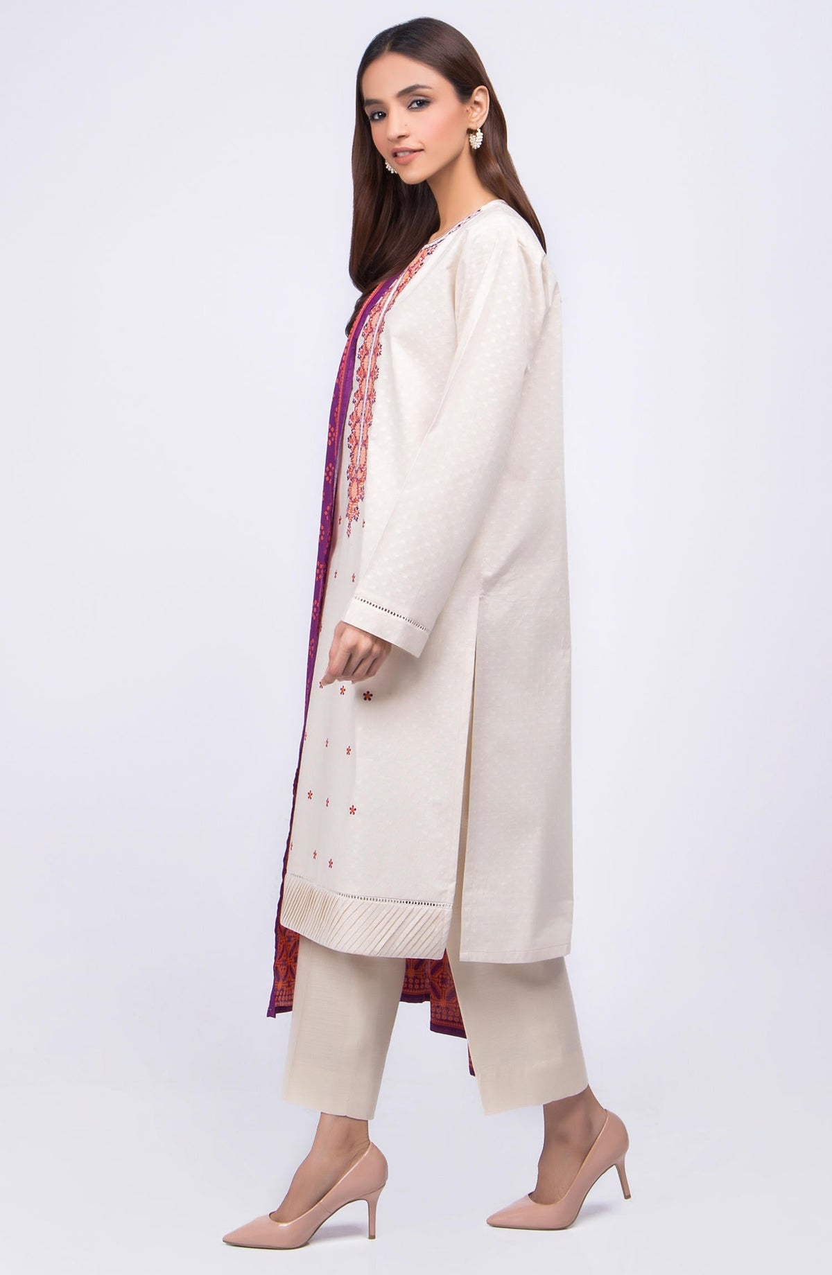 Orient - Unstitched 3 Piece Embroidered Lawn Suit