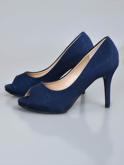 Limelight - Peep Toe Heels - Navy