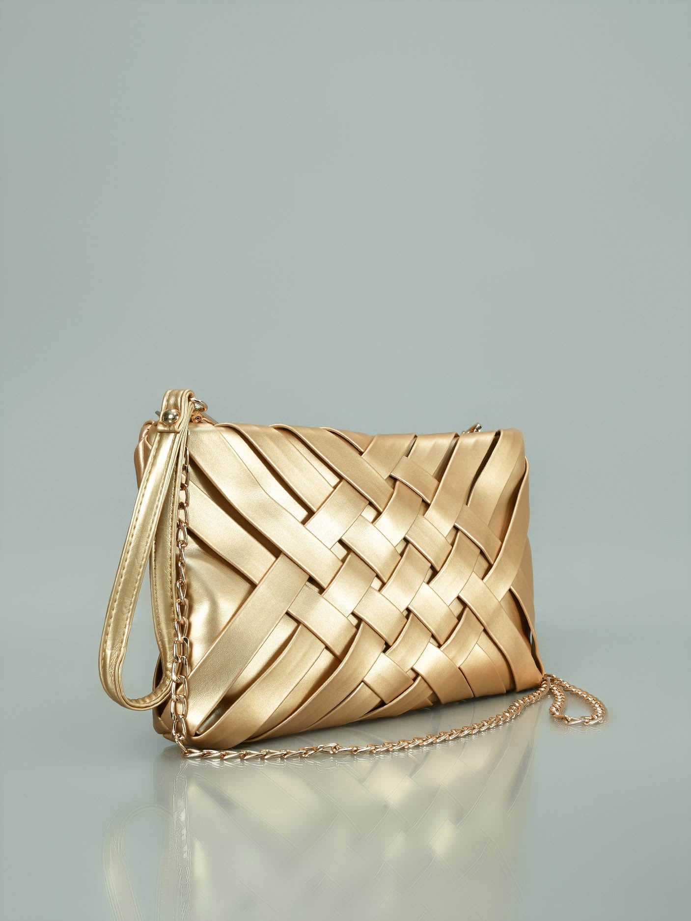 Limelight - Weave Patterened Clutch