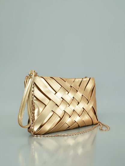 Limelight - Weave Patterened Clutch