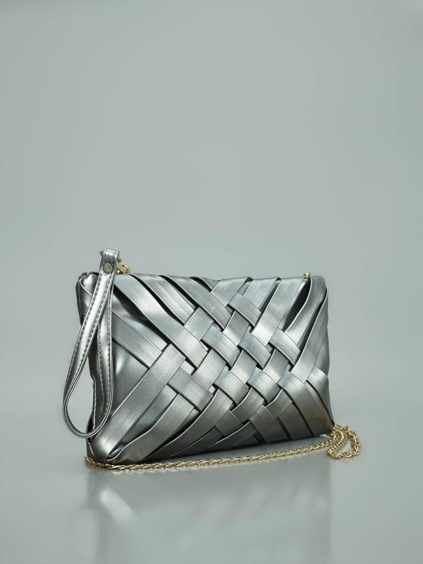 Limelight - Weave Patterened Clutch