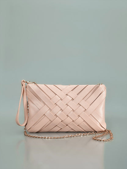 Limelight - Weave Patterened Clutch