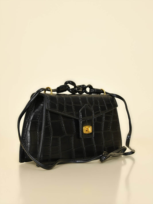 Limelight - Trapezoid Patterened Handbag