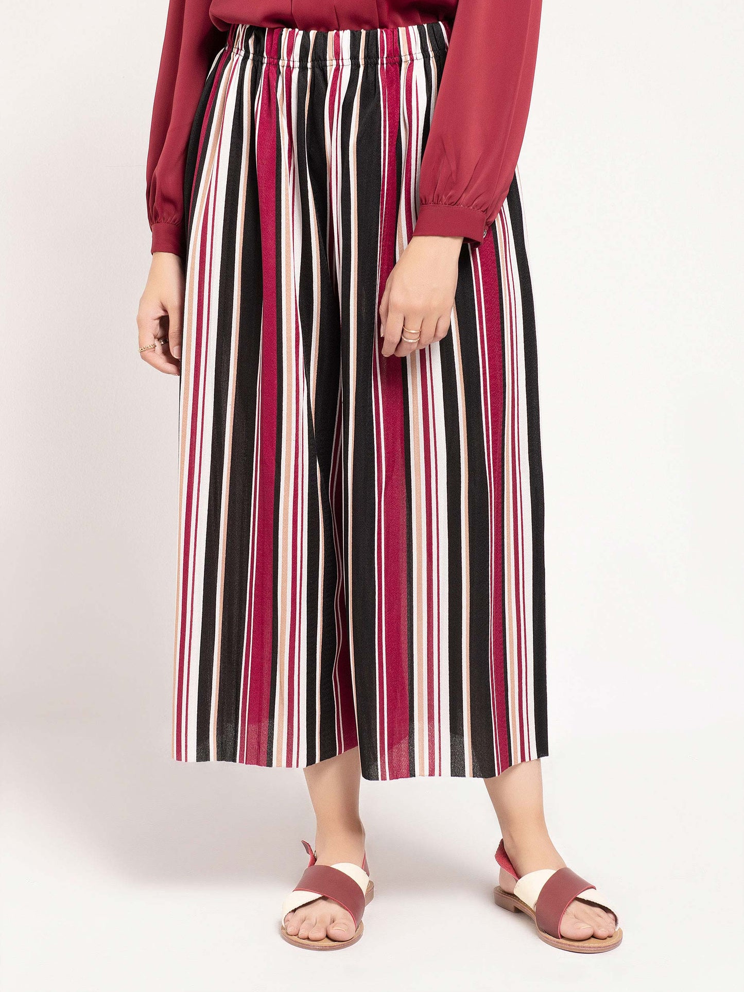 Limelight - Striped Culotte Pants