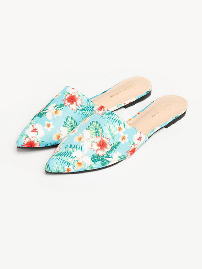 Floral Printed Mules