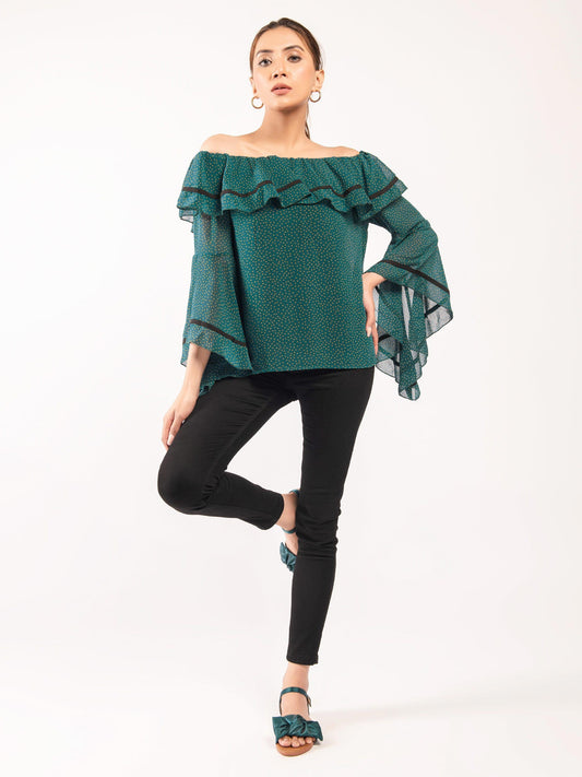 Limelight - Off Shoulder Grip Top