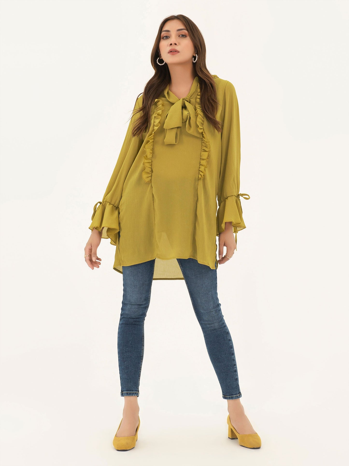 Limelight - Frilled Chiffon Tunic