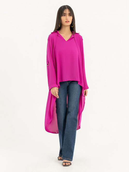 Limelight - High-Low Chiffon Top