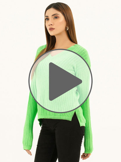 Limelight - Ribbed Knit Sweater