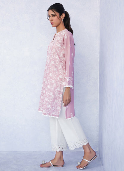 Mauve Schiffli Kurta