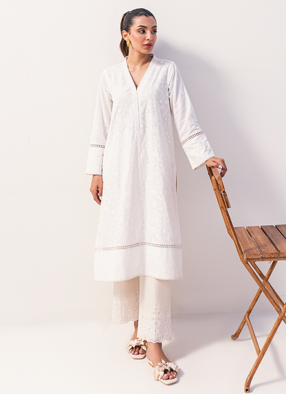 White Chikankari Kurta