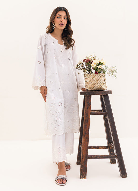 White Chikankari Kurta