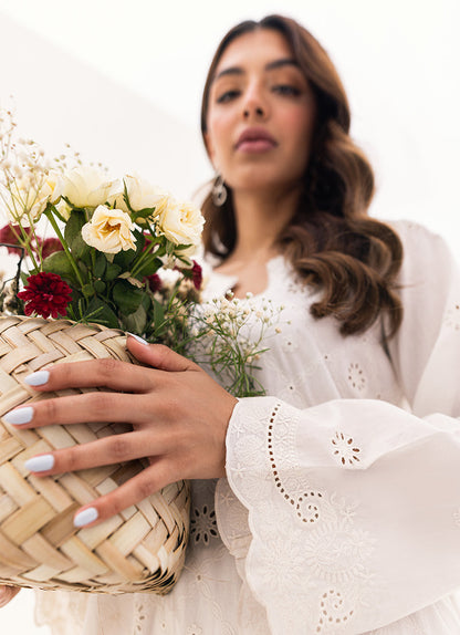 White Chikankari Kurta