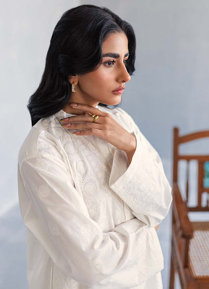 White Chikankari Kurta