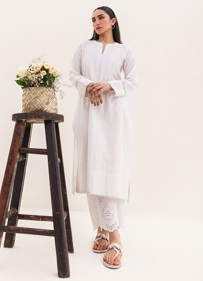 White Chikankari Kurta