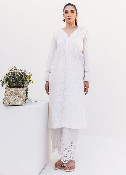 White Chikankari Kurta