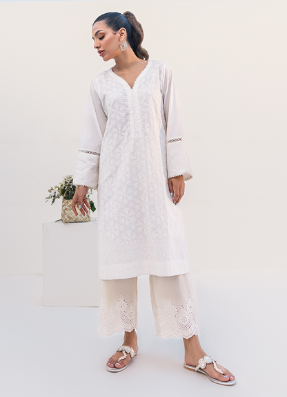 White Chikankari Kurta