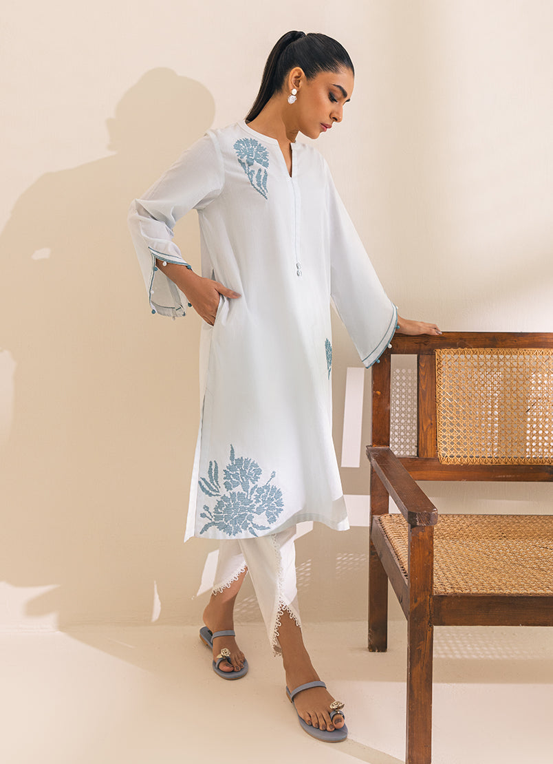 Ice Blue Kurta