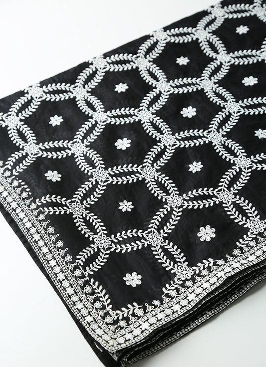 Chikankari Embroidered Dupatta