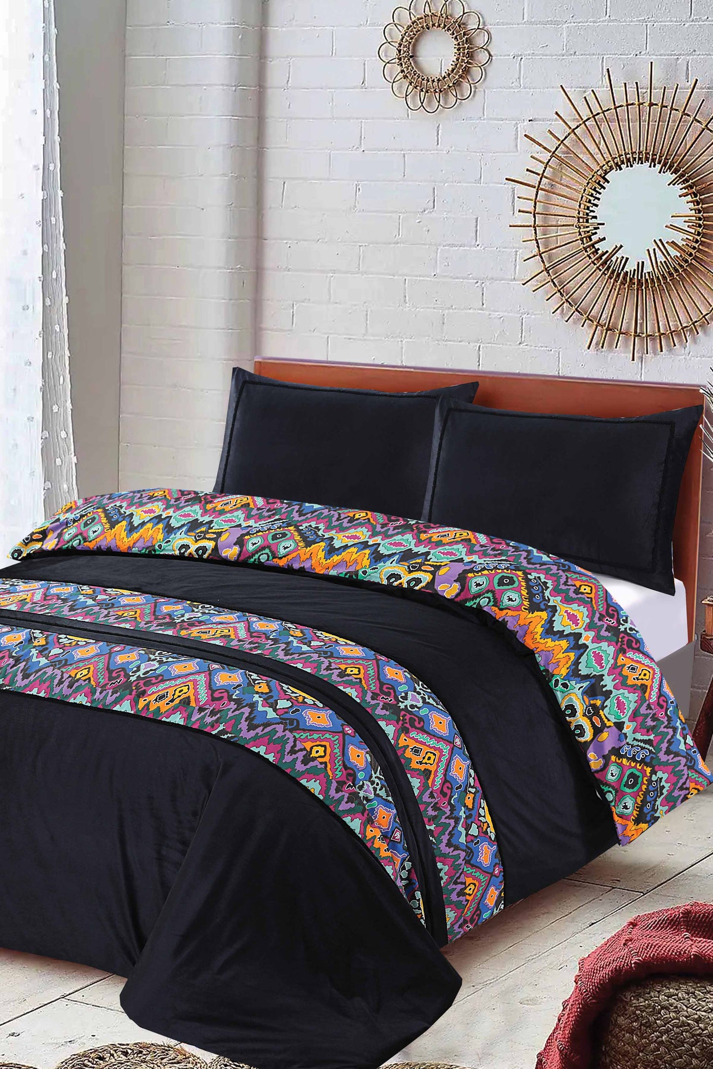 Nishat Linen - Ikat Tie Duvet Cover