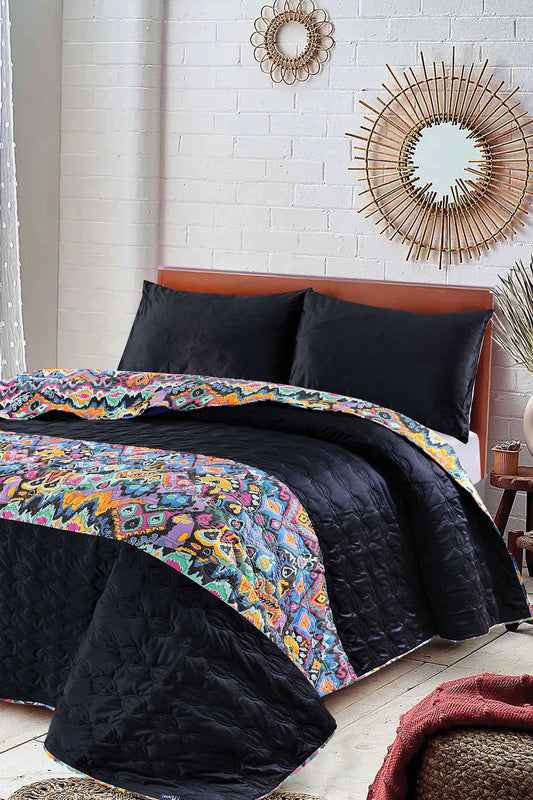 Nishat Linen - Ikat Tie Bed Spread