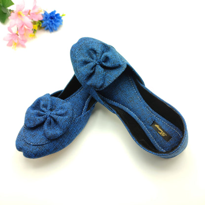 Bustangi - Blue Bow Loafers