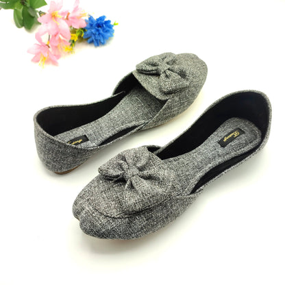 Bustangi - Gray Bow Loafers