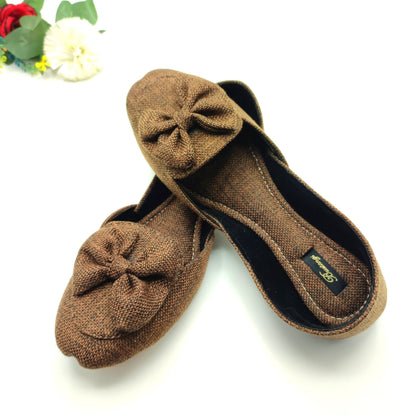 Bustangi - Brown Bow Loafers
