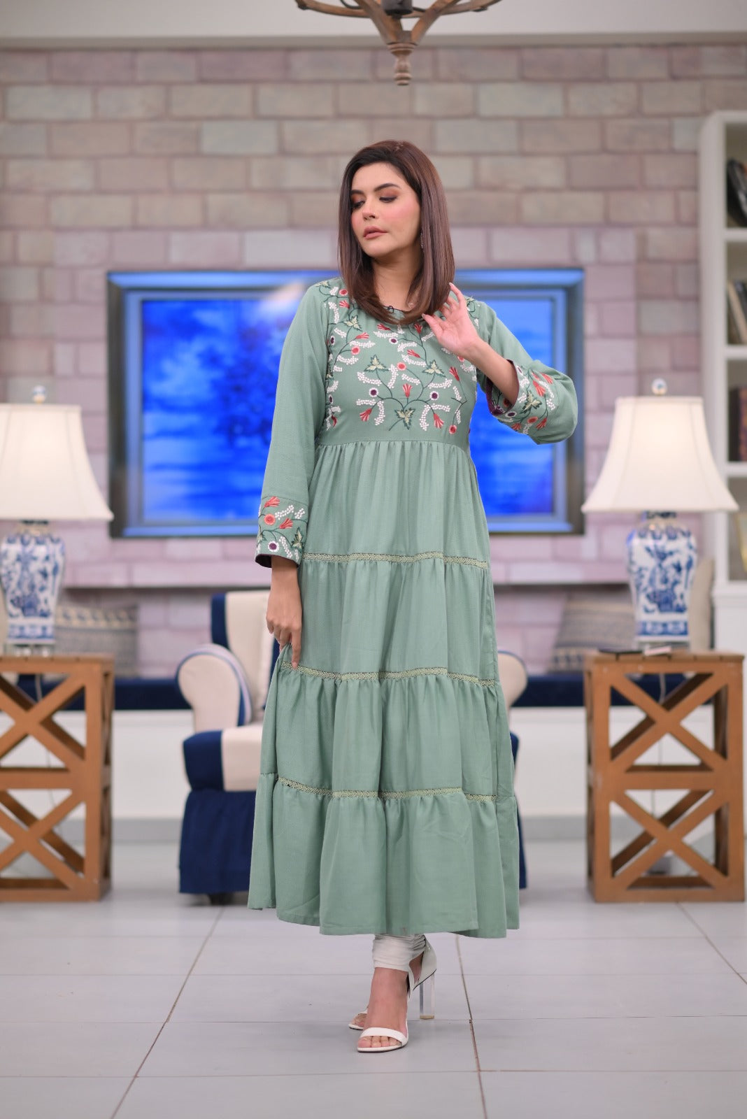 Chilgozay - Embroidered Maxi  (CC 571)