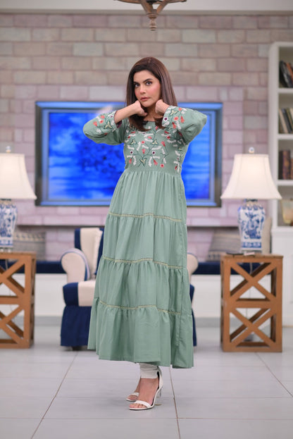 Chilgozay - Embroidered Maxi  (CC 571)