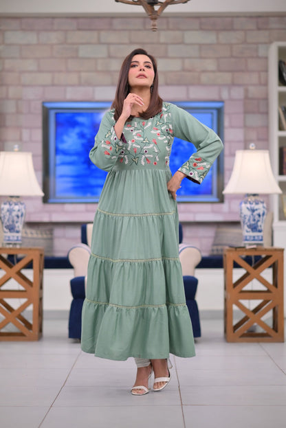 Chilgozay - Embroidered Maxi  (CC 571)