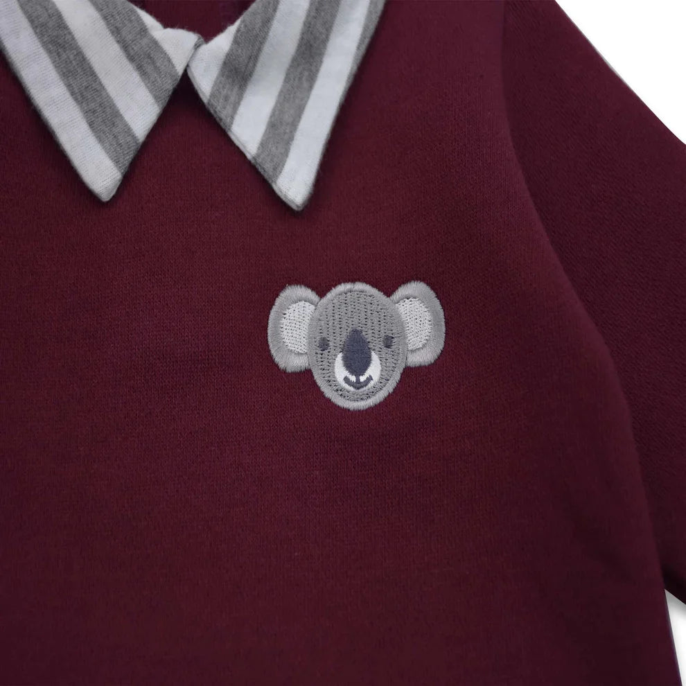 Cuddle & Cradle - Baby Fleece Romper (Koala)