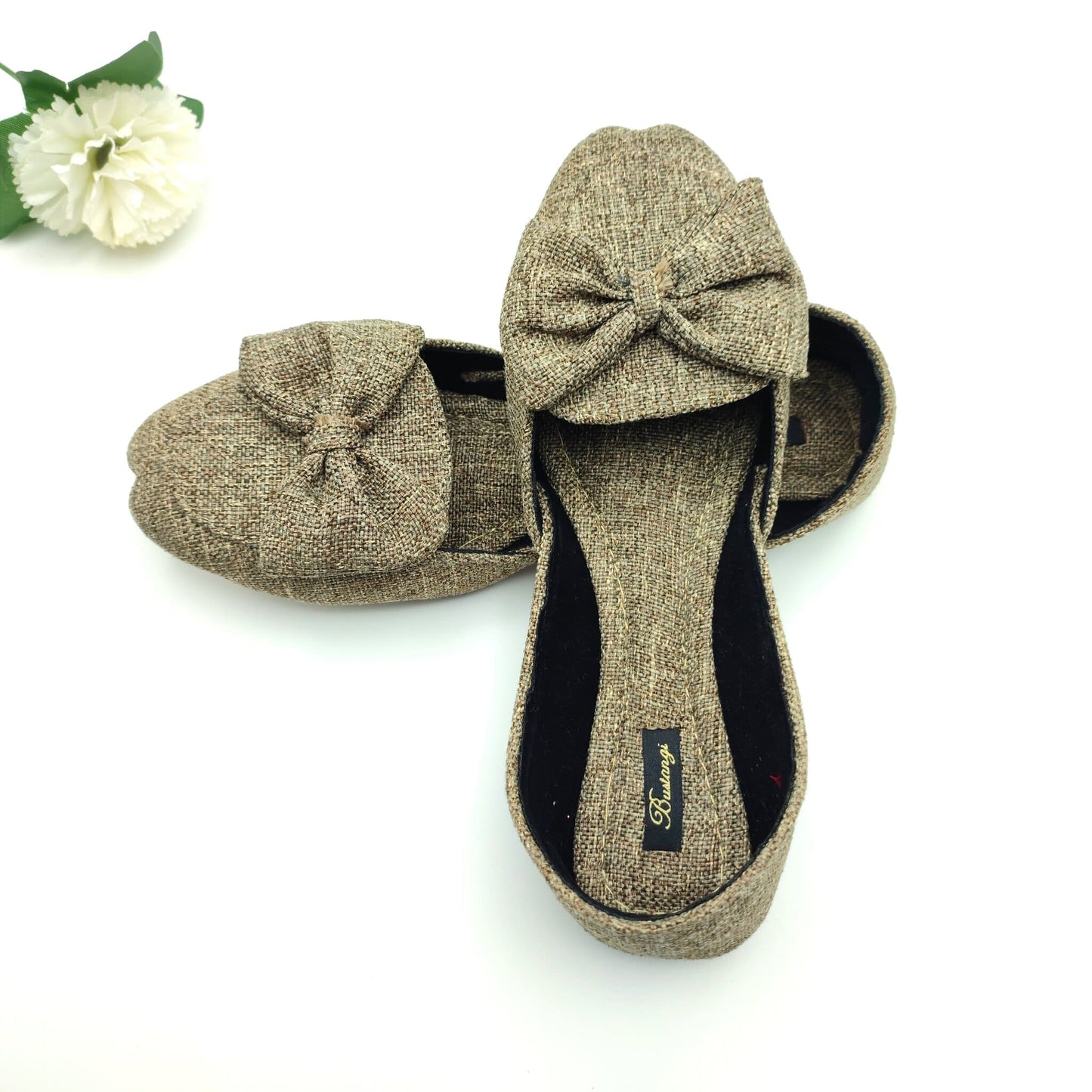 Bustangi - Walnut Bow Loafers