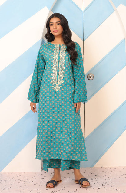 Orient - Stitched 2 Piece Embroidered Cambric Shirt and Cambric Pant