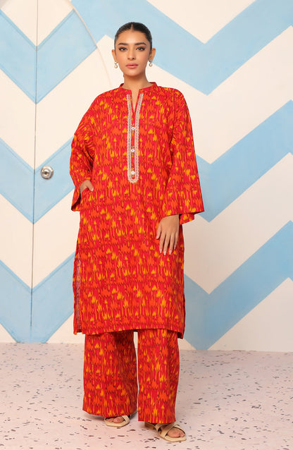 Orient - Stitched 2 Piece Embroidered Khaddar Shirt and Khaddar Pant