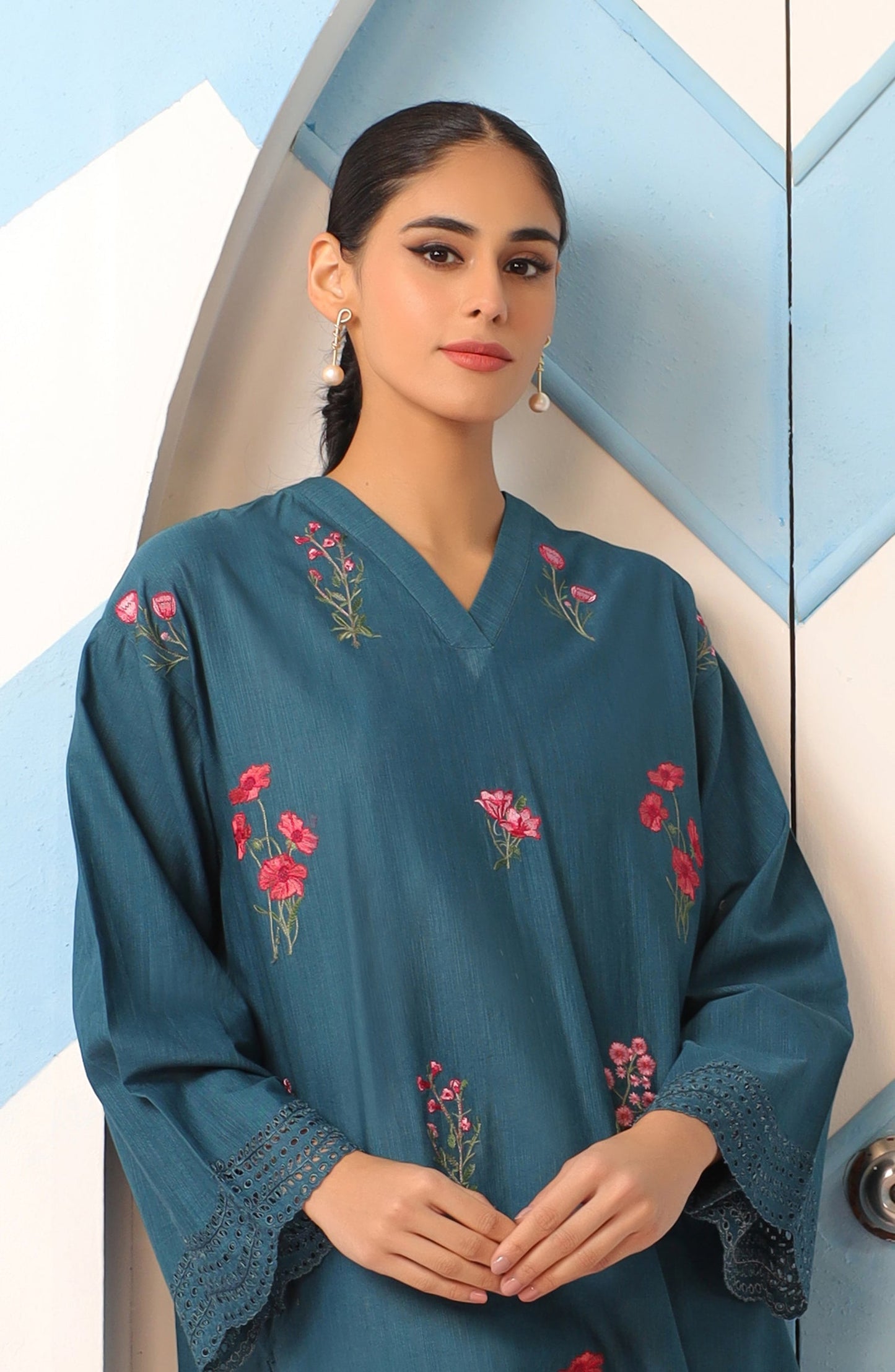 Orient - Stitched 1 Piece Embroidered Khaddar Shirt